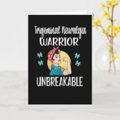 Carte Neuralgie Trigeminal Guerrier Turquoise Sensibilis (Fleur jaune)