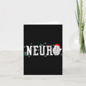 Carte Neuro Nurse Brain Santa Hat Neuroscience Nursing C (Devant)