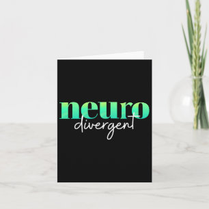 Carte Neurodivergent Fierté Pour L'Autisme Adhd Et De Co