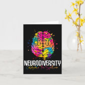 Carte Neurodiversité Fleurs Neurodivergent Autisme consc (Fleur jaune)
