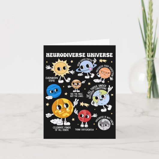 Carte Neurodiversité Universe Planet Sensibilisation sur (Devant)