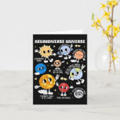 Carte Neurodiversité Universe Planet Sensibilisation sur (Fleur jaune)