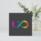 Carte Neurodiversity Infinity Logo card  (Debout devant)