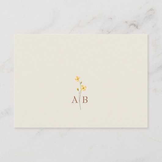 Carte Neutral Cream Mariage Détails (Dos)