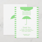 Carte neutre Merci Baby shower (Devant / Derrière)