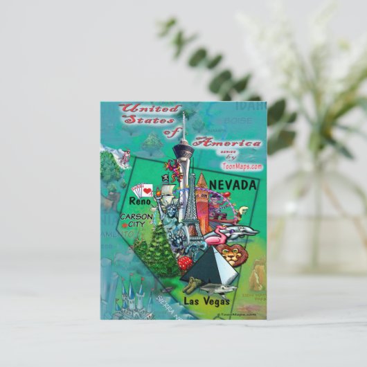 Carte Nevada USA (Debout devant)