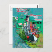 Carte Nevada USA (Devant / Derrière)