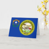 Carte Nevadan Flag & Seal, Flag of Nevada (Fleur jaune)