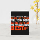 Carte Never Let It Rest, Till Your Good Gets Motivation  (Fleur jaune)