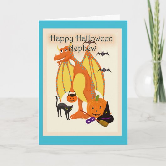 Carte Neveu heureux de Halloween (Devant)