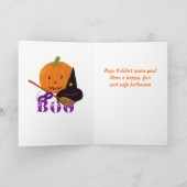 Carte Neveu heureux de Halloween (Intérieur)