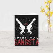 Carte New Age Sritual Srituality Yoga Gangster Enlighten (Fleur jaune)