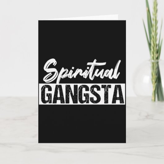 Carte New Age Sritual Srituality Yoga Gangster Enlighten (Devant)