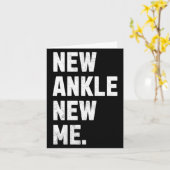 Carte New Ankle New Me Funny Ankle Replacement Surgery (Fleur jaune)