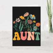 Carte New Aunt Wildflower First Birthday & Baby Show (Devant)