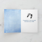 Carte New Baby Teddy Bear With Blue Balloon (Intérieur)