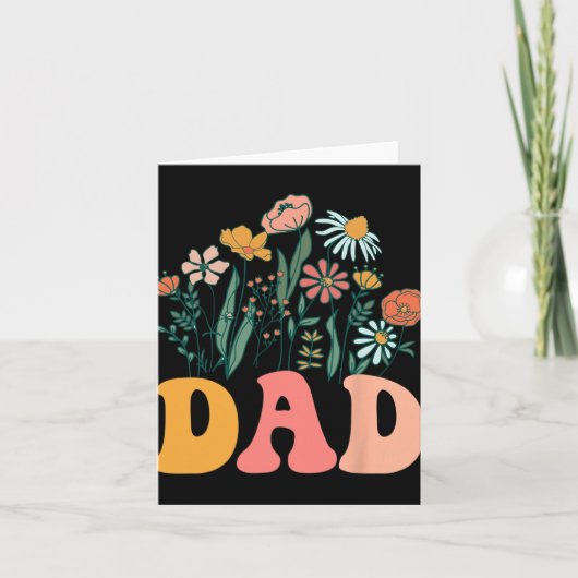 Carte New Dad Wildflower First Birthday &amp; Baby Showe (Devant)