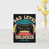 Carte New Daddy I Leveled Up To Dad Mens Pregnancy Idea (Fleur jaune)