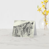 Carte New Forest Pony (a237) (Fleur jaune)