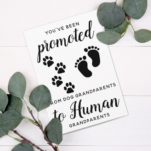 Carte New Grandparents Pregnancy Announcement Card