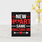Carte New Heart Same Amazing Me Heart Transplant Survivo (Fleur jaune)