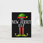 Carte New Jersey Elf Christmas Matching Family Group Pjs (Devant)