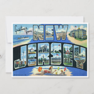 Carte New Jersey vintage