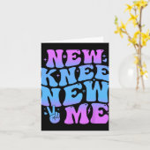 Carte New Knee New Me Funny Knee Replacement Surgery Rec (Fleur jaune)