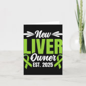 Carte New Liver Owner Est. 2025 - Liver Transplant Recie (Devant)