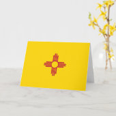 Carte New Mexican Flag, Flag of New Mexico (Fleur jaune)