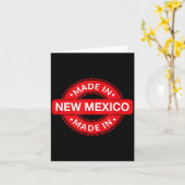 Carte New Mexico Home - Made In New Mexico - Funny Label (Fleur jaune)