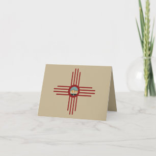 Carte New Mexico NM Zia Indian Symbole de cascade T-shir