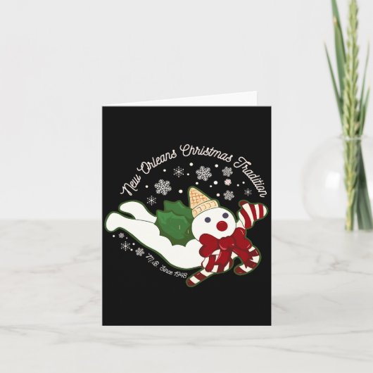 Carte New Orleans Mr Bingle Christmas Tradition Snowmen  (Devant)