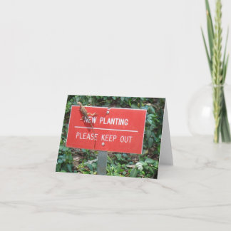 Carte New Planting with Gecko Note Card