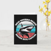 Carte New Smyrna Beach_ Shark Bite Catal Graphic  (Fleur jaune)