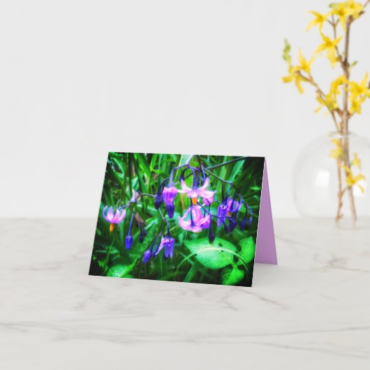 CARTE NEW! WETLAND WILDFLOWERS GREETING CARD (Fleur jaune)