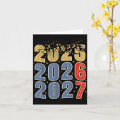 Carte New Year 2026 67 Meme Six Seven Gen Alpha Slang 20 (Fleur jaune)