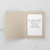 Carte New Year 2027 Beach Hourglass (Intérieur)