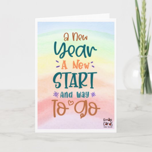 Carte New Year Card (Devant)