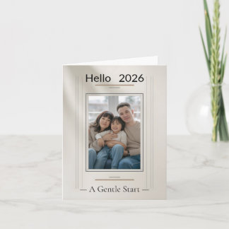 Carte New Year Family Photo Card