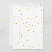 Carte New Year Gold Photo Simple Holiday Card (Dos)
