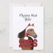 Carte New Year horse (Devant)