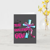 Carte New Year New Challenges Same Great God Happy New Y (Fleur jaune)