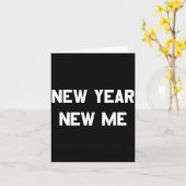 Carte New Year New Me Workout Goals  (Fleur jaune)
