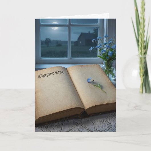 Carte New Year Vintage Journal In Moonlight (Devant)