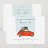 Carte New Year We Moved Address Moving Announcement (Devant / Derrière)
