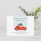 Carte New Year We Moved Address Moving Announcement (Debout devant)