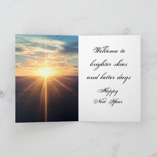 Carte NEW YEAR WELCOME 2021 (Intérieur)