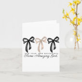 Carte New Years Christian Coquette Faith New Beginnings  (Fleur jaune)