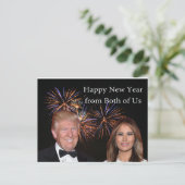 Carte New Years de Donald et Melania Trump (Debout devant)